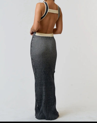 Open Back Maxi Dress